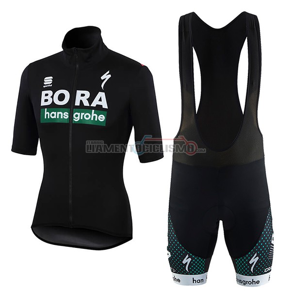 Abbigliamento Ciclismo Bora Manica Corta 2018 Nero